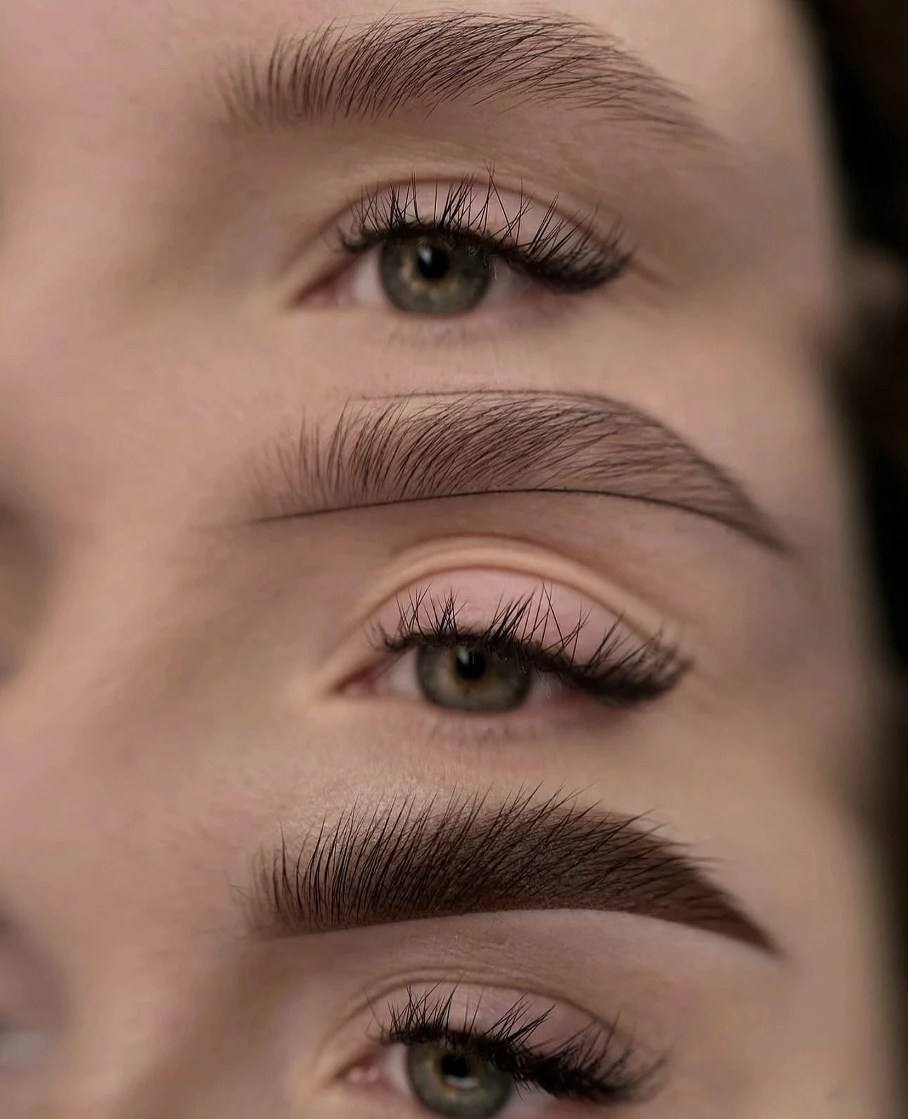 Permanent makeup brow work at Natural Beauty Academy